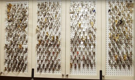 panneau de cl&eacute;s